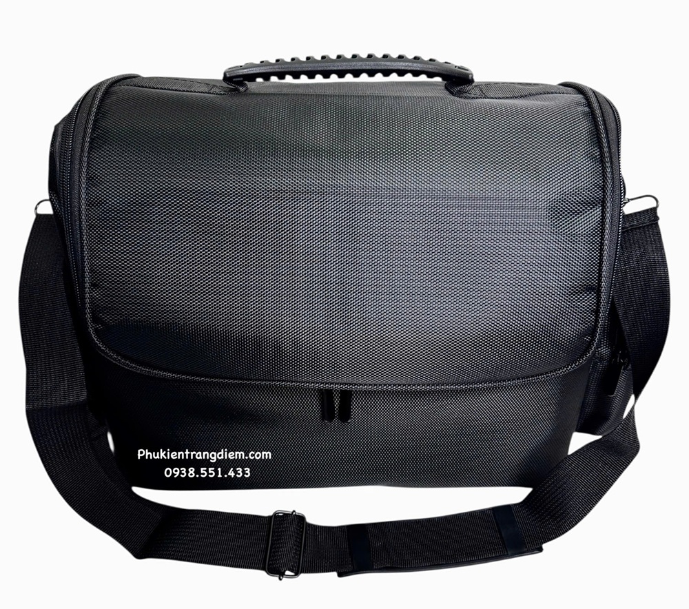 cốp đựng đồ mỹ phẩm trang điểm nhỏ gọn nhiều ngăn có dây đeo kèm túi pvc trong suốt