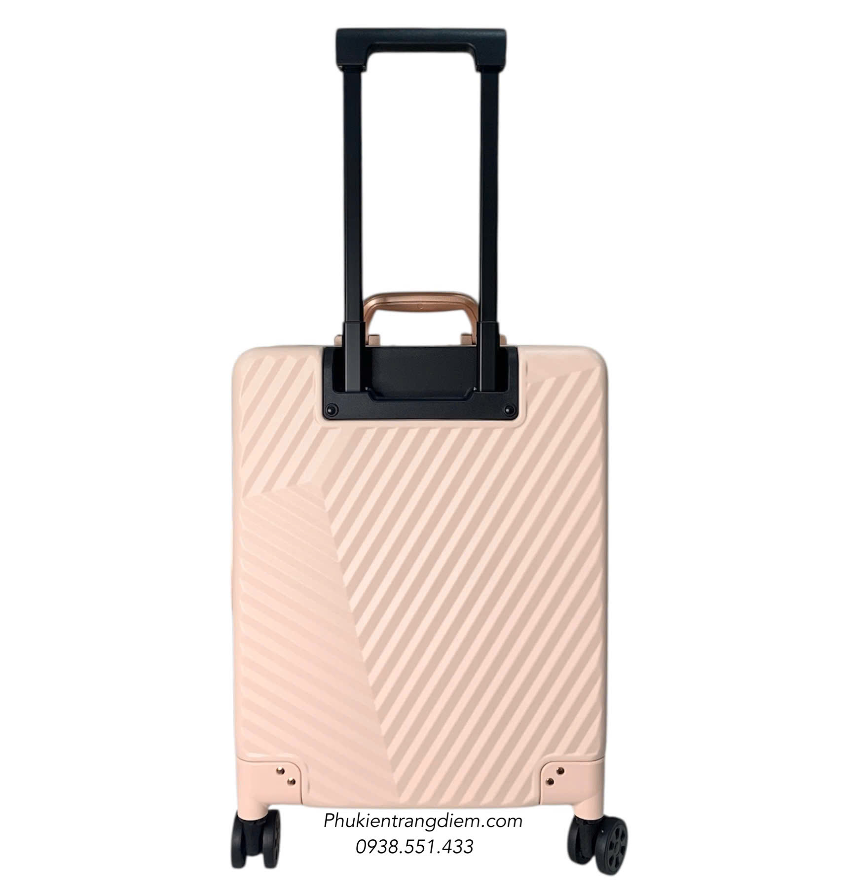 cốp kéo trang điểm dạng vali du lịch BOXSW dùng cho makeup chuyên nghiệp kèm 04 túi nhỏ trong suốt