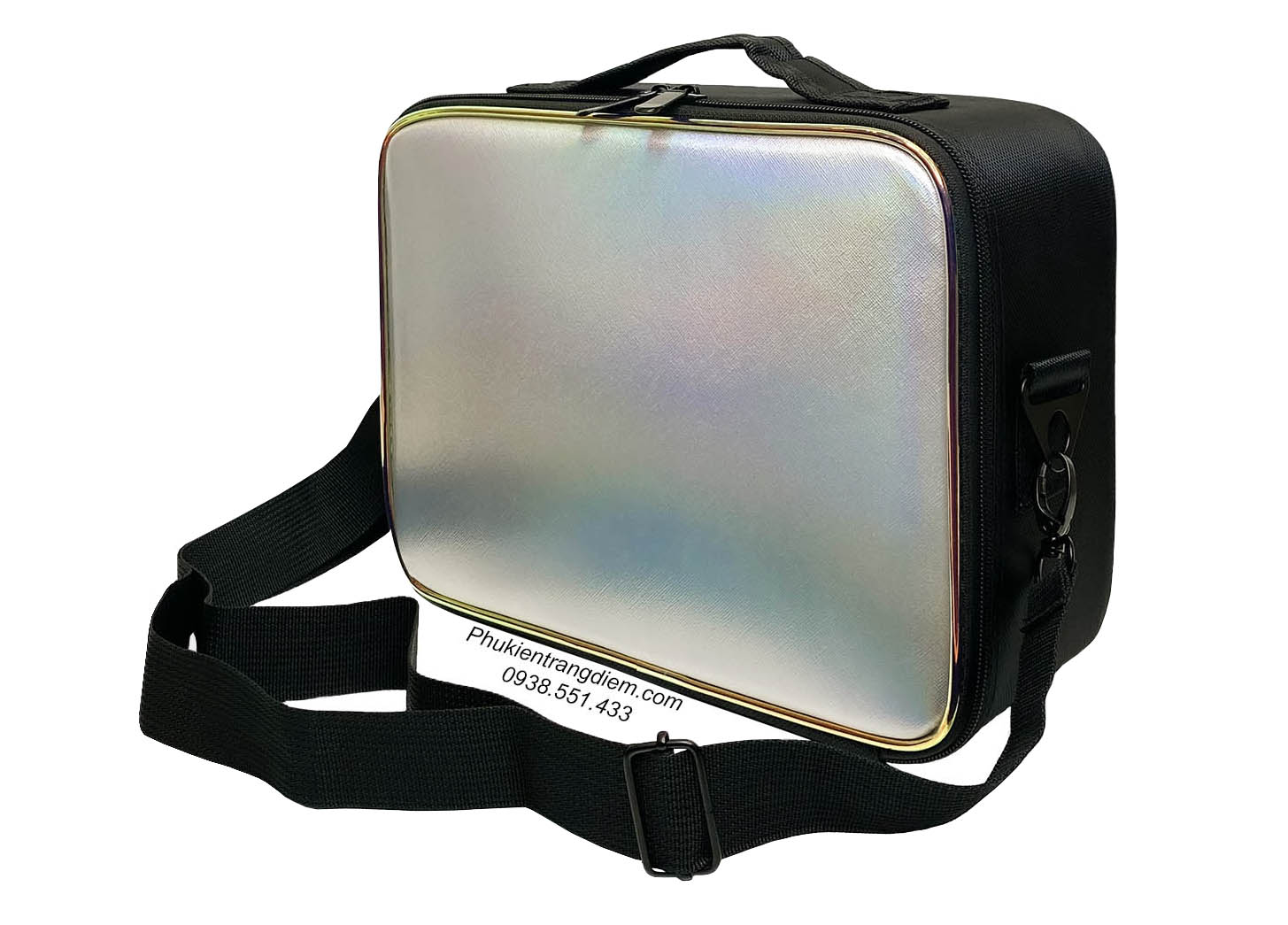 Cốp - túi đựng đồ make up cá nhân vỏ da kèm gương soi có đèn LED sang trọng giá rẻ