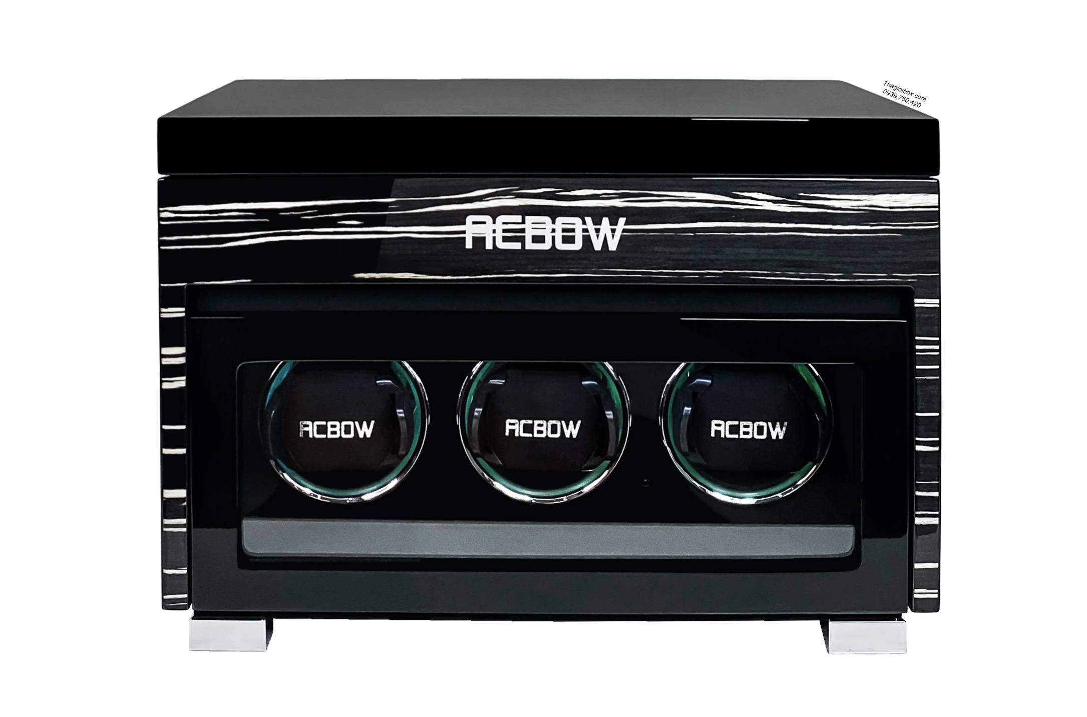 Tủ Hộp đựng đồng hồ cơ ACBOW dòng IW 3 xoay 6 tĩnh kèm remote - màn hình cảm ứng - đèn LED cao cấp