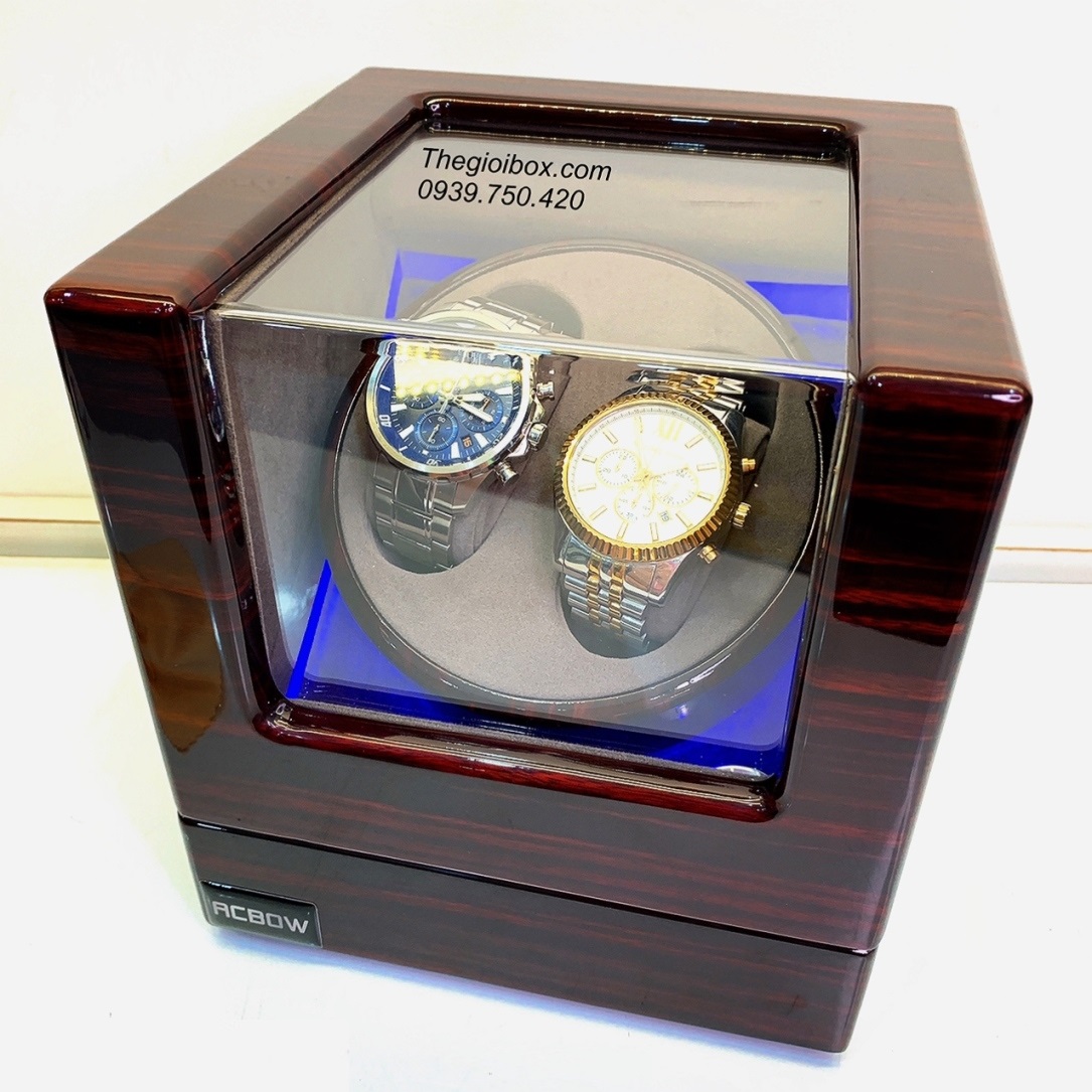 hộp xoay tích cót đồng hồ cơ 2 cái chính hãng ACBOW giá rẻ
